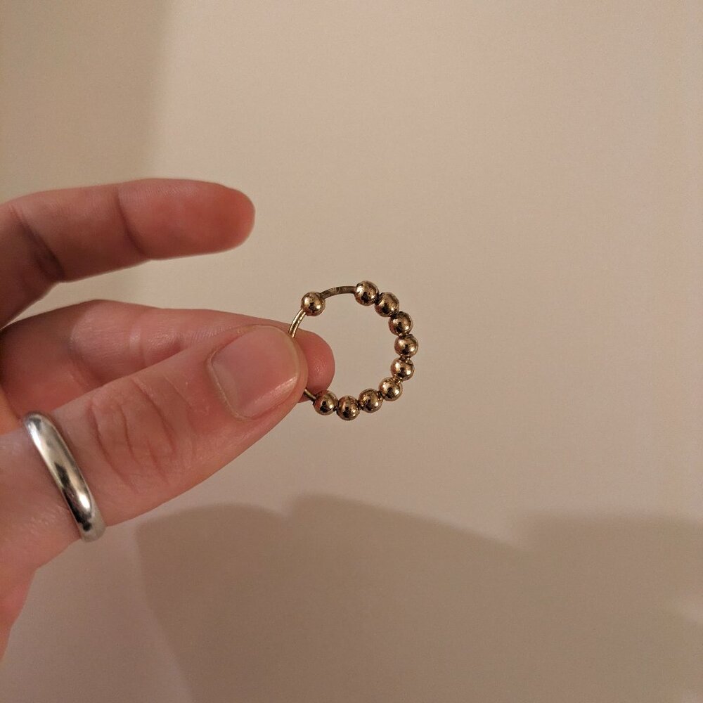 Rose Gold Plated Fidget Ring